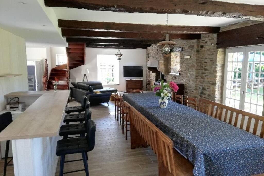 Gite De Charme 14 Personnes Labellise Clevacances 3 Etoiles Sainte-Seve Exterior photo